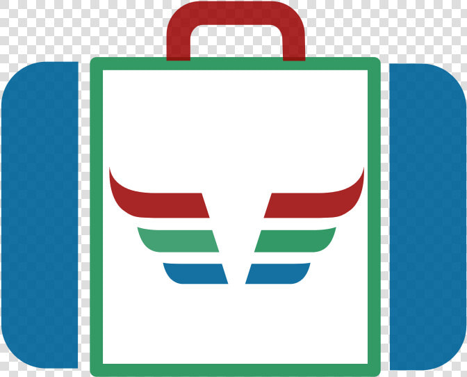 Suitcase Icon Blue Green Red Dynamic V171   Briefcase  HD Png DownloadTransparent PNG