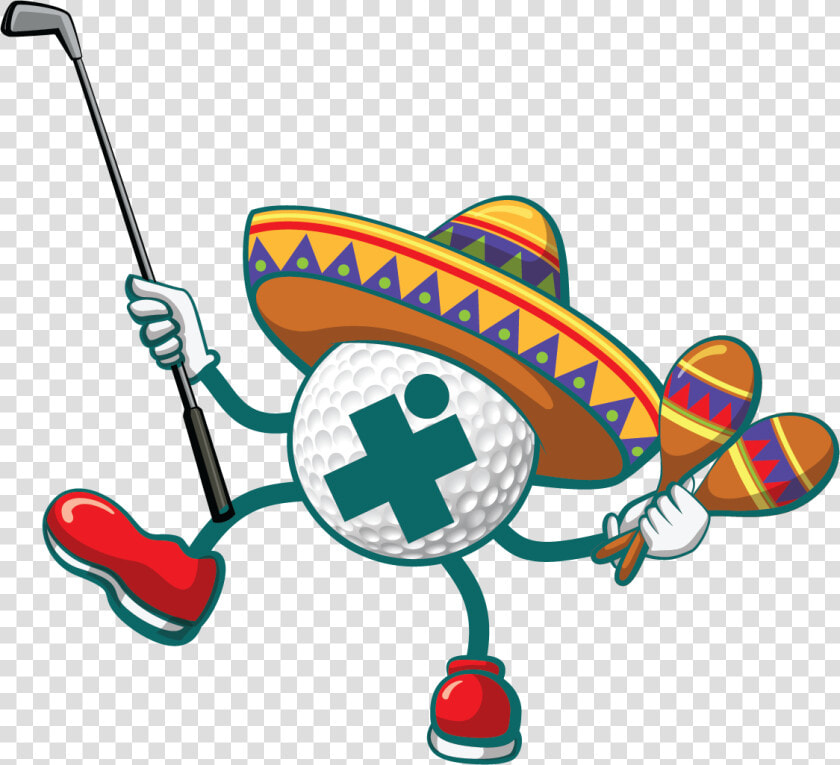 Dancing Golf Ball Clipart   Png Download   Cinco De Mayo Golf  Transparent PngTransparent PNG