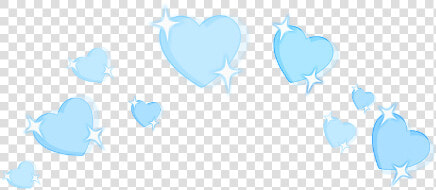  glitter  heartcrown  hearts  lightblue  blue  kawaii   Soft Edit Png Blue  Transparent PngTransparent PNG