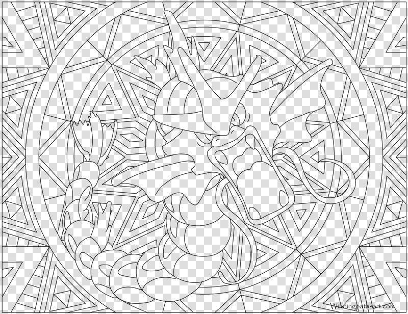 Gyarados Pokemon Mandalas And Coloring  HD Png DownloadTransparent PNG