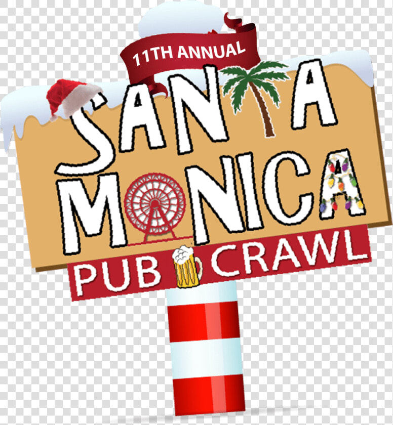 Santa Monica Pub Crawl  HD Png DownloadTransparent PNG