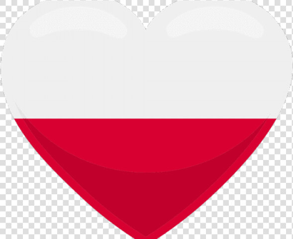 Poland Flag Png Transparent Images   Heart  Png DownloadTransparent PNG