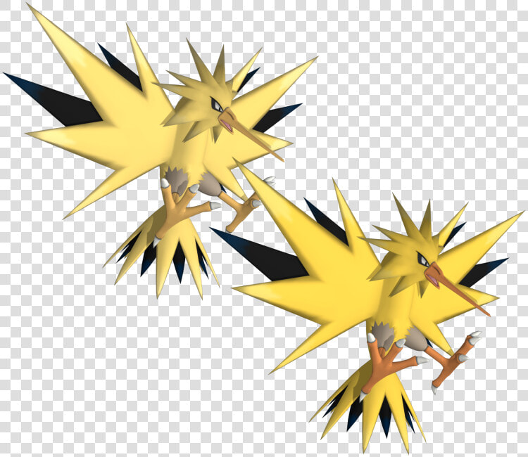 Download Zip Archive   Zapdos 3d Model  HD Png DownloadTransparent PNG