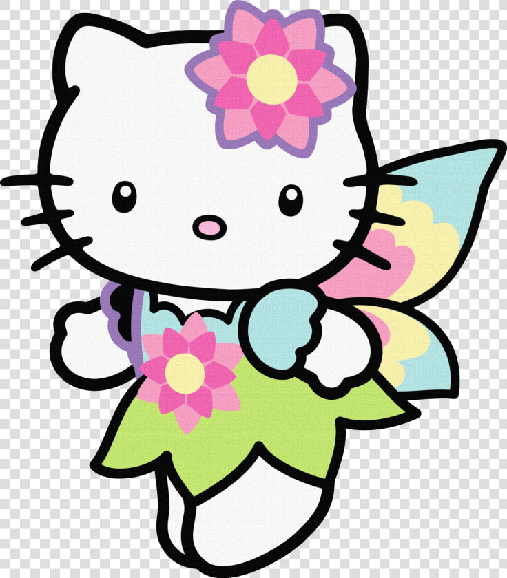 Pink Flower Clipart Hello Kitty   Hello Kitty  HD Png DownloadTransparent PNG