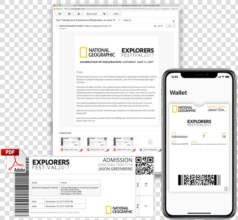 Design Your Own Pdf And Apple Wallet Tickets   Pdf Ticket Design  HD Png DownloadTransparent PNG