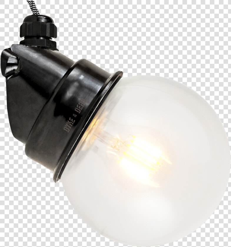 Angled Industrial Bakelite Wall Light Clear Globe   Light  HD Png DownloadTransparent PNG