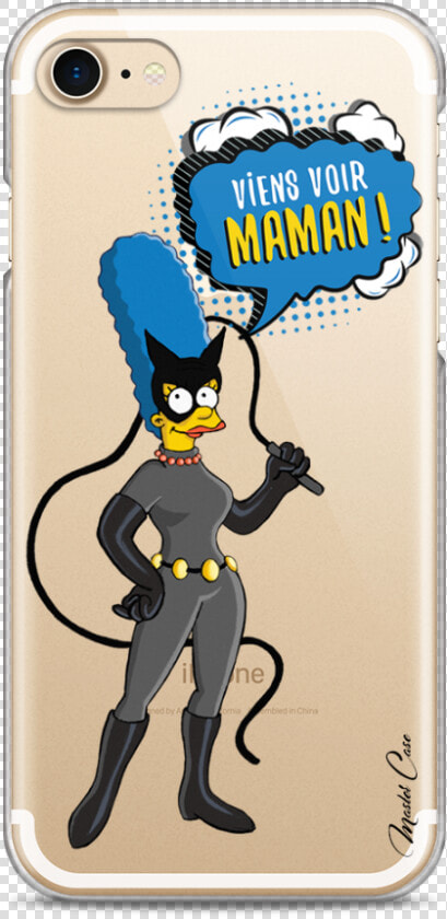 Coque Iphone 7 8 Marge Simpson Cartoon Design  Viens   Coque Iphone 7 Simpson  HD Png DownloadTransparent PNG