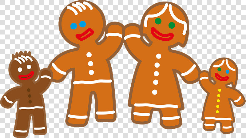 Gingerbread Family Clipart   Gingerbread House With Family Clipart  HD Png DownloadTransparent PNG