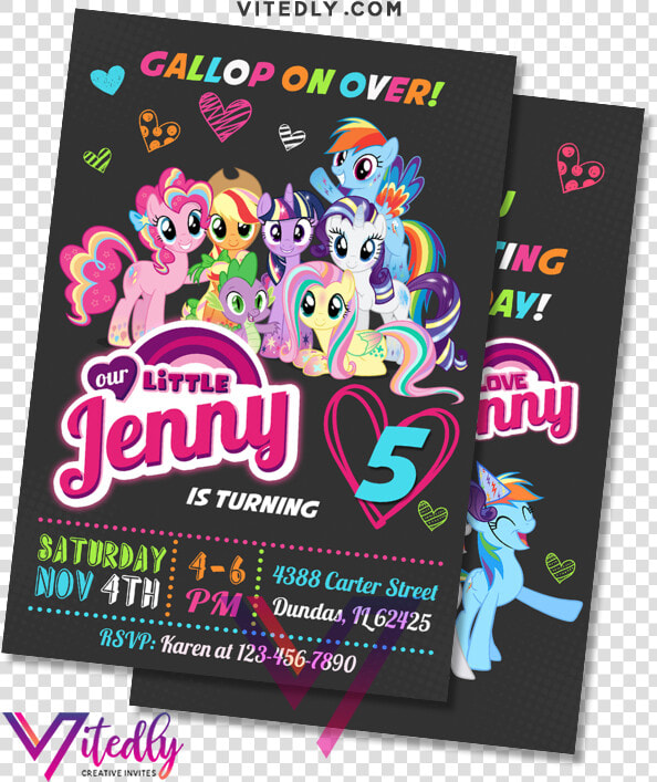 My Little Pony Invitation   My Little Pony  HD Png DownloadTransparent PNG