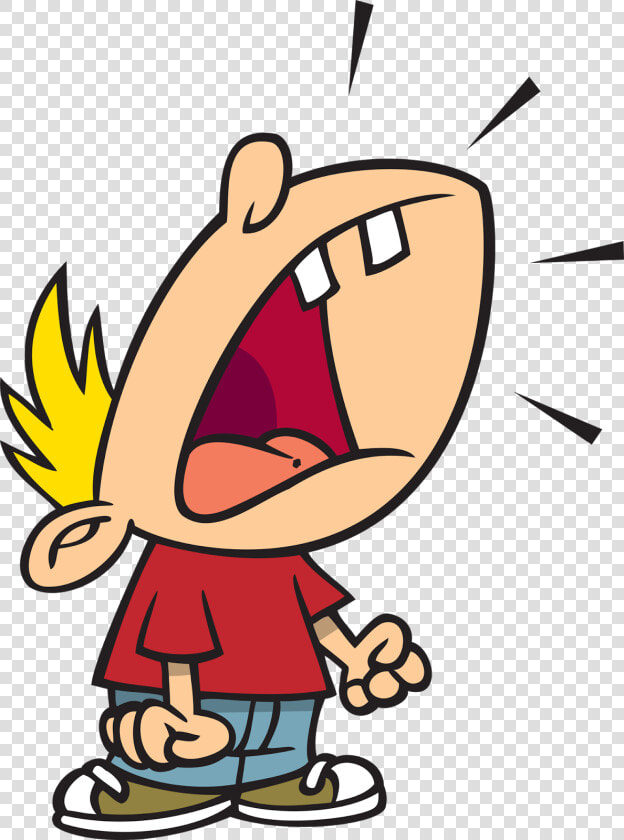 Boy Scream Cliparts   Temper Tantrum Cartoon  HD Png DownloadTransparent PNG