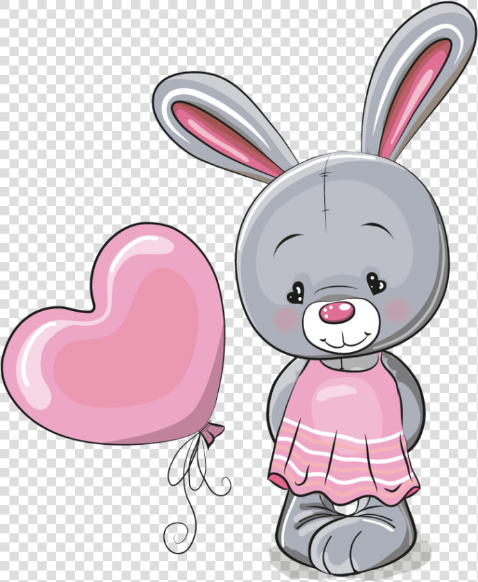 Cute Little Illustration Bunny Vector Rabbit Cuteness   Cute Rabbit Png Vector  Transparent PngTransparent PNG