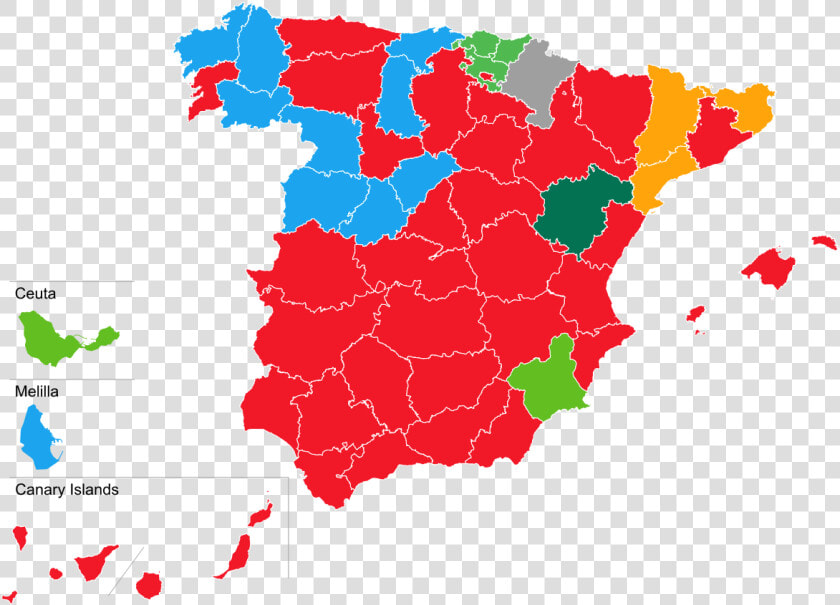 Spanish Election Map 2019  HD Png DownloadTransparent PNG