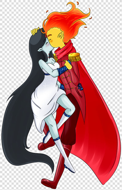 Kiss  Marceline  And Adventure Time Image   Марселин И Принц Пламя  HD Png DownloadTransparent PNG