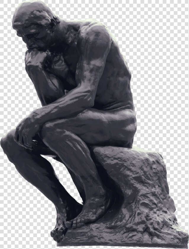  freetoedit  the Thinker   Thinking Man Statue Png  Transparent PngTransparent PNG