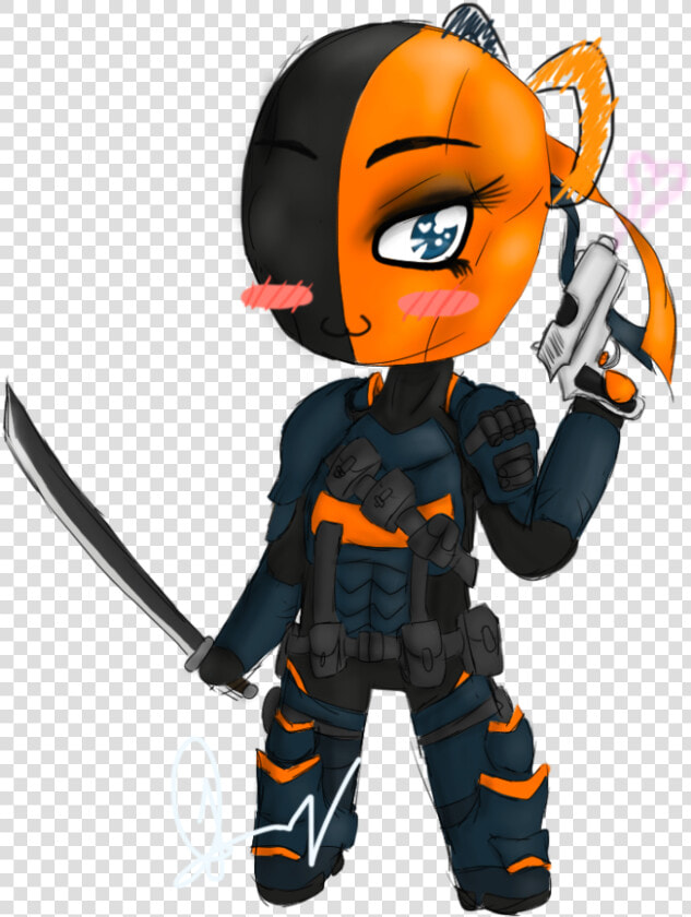 Deathstroke Deadpool Batman   Deathstroke Png Chibi  Transparent PngTransparent PNG