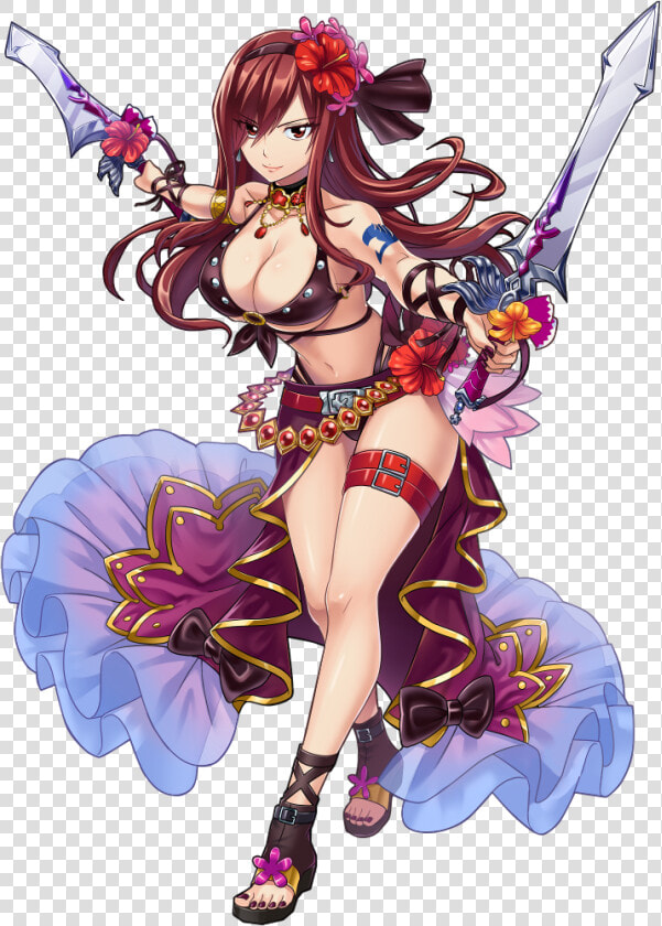 Erza Scarlet Drawn By Genezizpaz   Fairy Tail Girl Hot  HD Png DownloadTransparent PNG