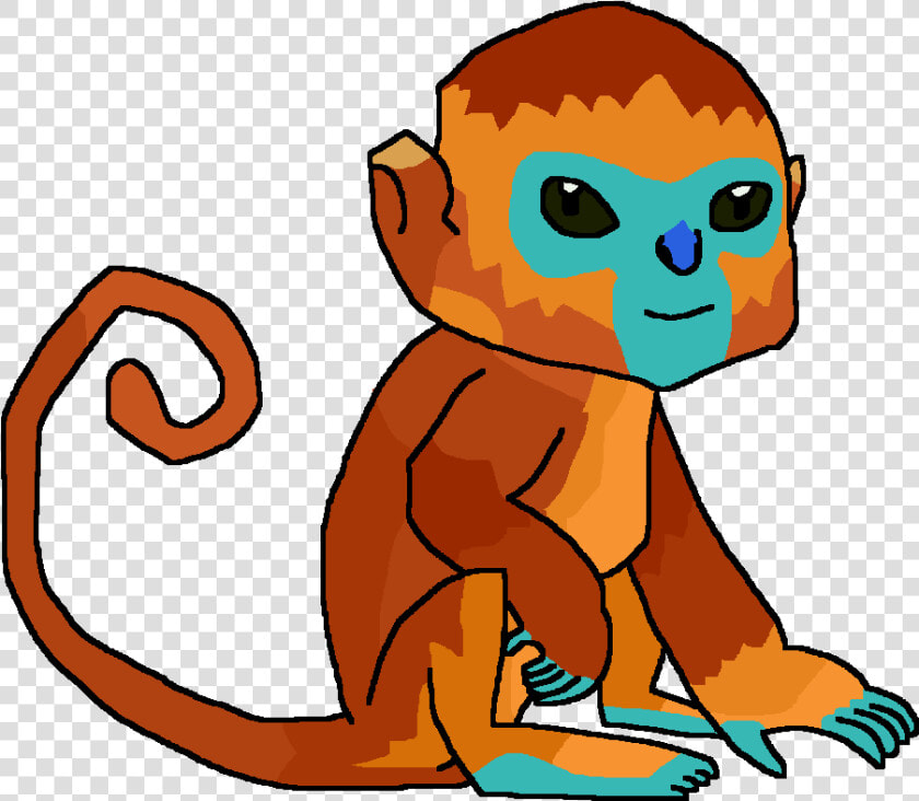 Golden Snub Nosed Monkey Cartoon  HD Png DownloadTransparent PNG