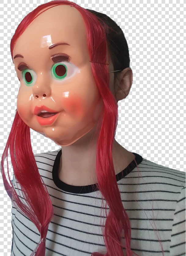  b4by4li3n  doll  mask  creepy  horror  vintage  spooky   Girl  HD Png DownloadTransparent PNG