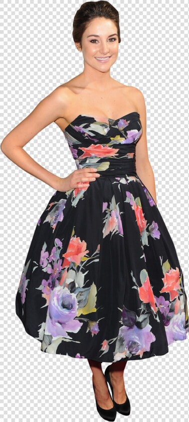 Shailene Woodley Free Png Image   Anne Hathaway Flower Dress  Transparent PngTransparent PNG