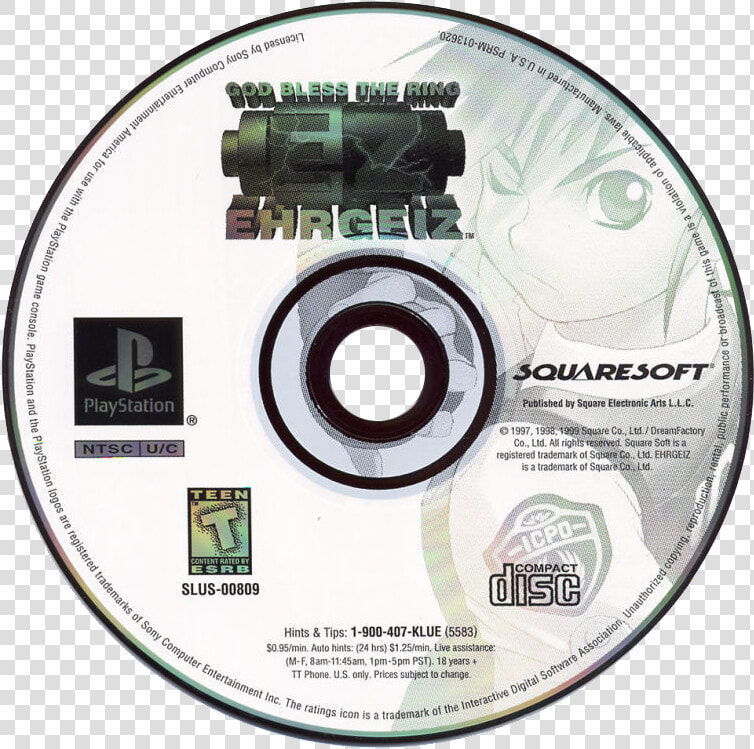 God Bless The Ring   Chrono Cross Ps1 Disc  HD Png DownloadTransparent PNG