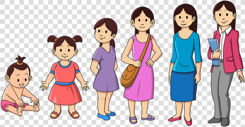 Niñas  Mujeres  Damas  Mujer  Dama  La Moda  Joven   50 Year Old Woman Cartoon  HD Png DownloadTransparent PNG