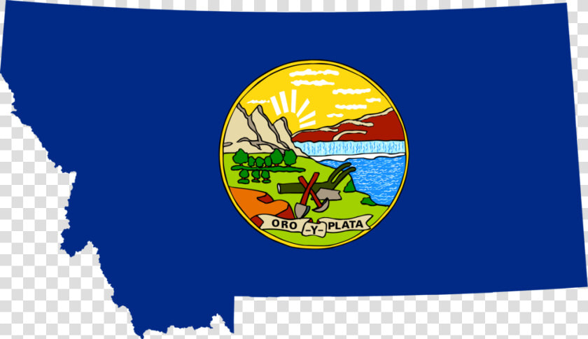 Flag Map Of Montana   Montana Flag And Map  HD Png DownloadTransparent PNG