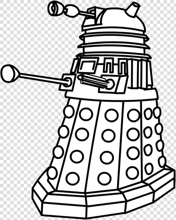 Dalek Clip Art   Doctor Who Dalek Drawing  HD Png DownloadTransparent PNG