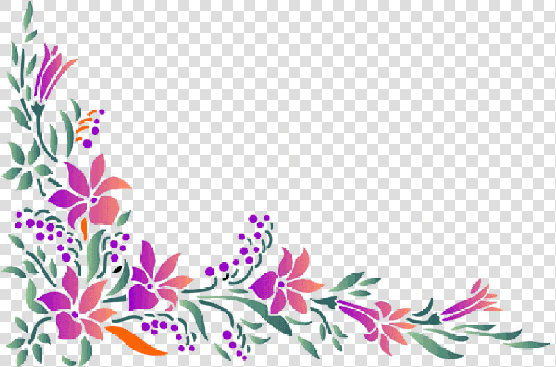 Flower Borders And Frames Clipart   Flower Border Design  HD Png DownloadTransparent PNG