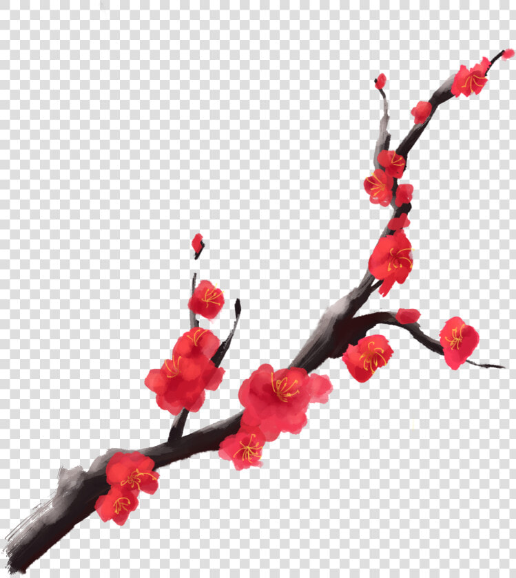 Transparent Cherry Blossom Branch Png   Red Cherry Blossom Flower Png  Png DownloadTransparent PNG