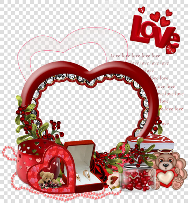 ♥ Cadre St Valentin Png  Cluster   Valentine Frame   Happy Valentines Day My Love  Transparent PngTransparent PNG