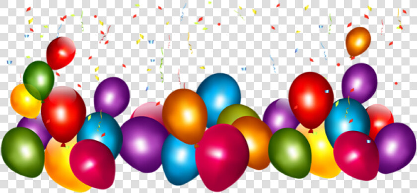 Download Colorful With Confettipicture   Balloons And Confetti Transparent  HD Png DownloadTransparent PNG