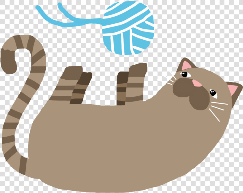 Chaînés Are Like Unravelling Yarn Yarnkitty   Marine Mammal  HD Png DownloadTransparent PNG