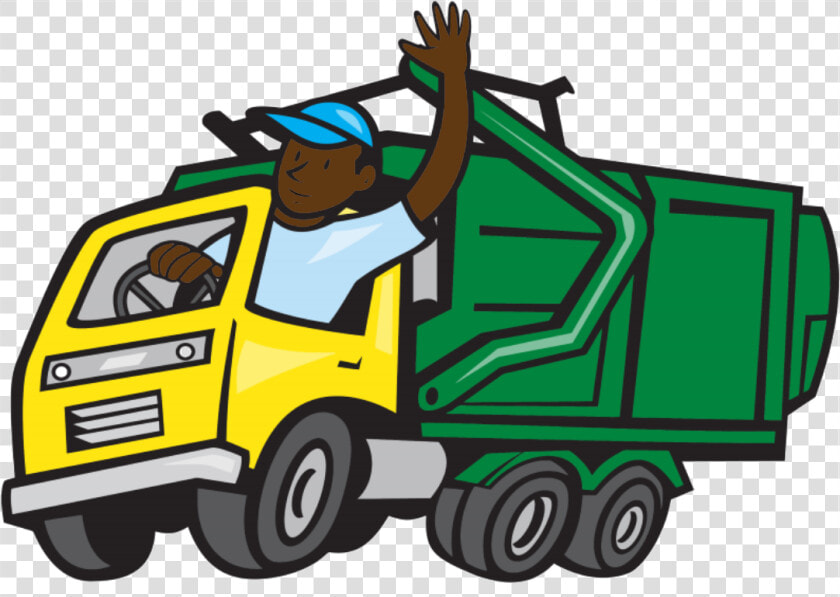 Mac S Moving  rubbish Removal Services   Cartoon Garbage Truck  HD Png DownloadTransparent PNG