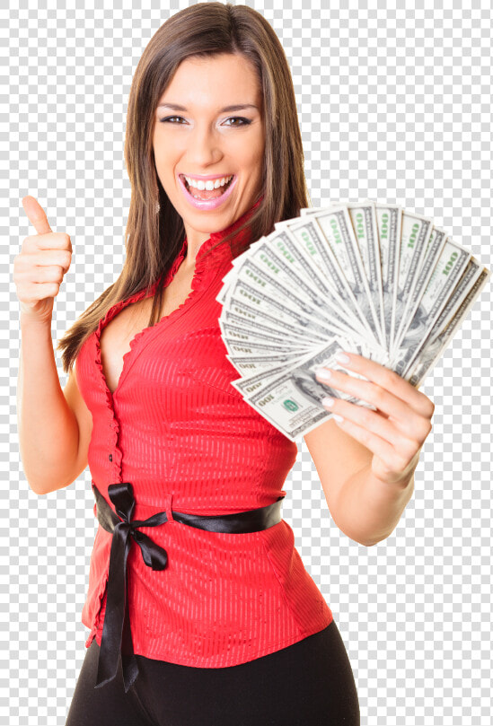 Publisher S Clearing House Sweepstakes   Woman With Money Png  Transparent PngTransparent PNG