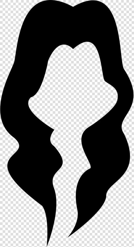 Female Black Long Hair Shape   Hair  HD Png DownloadTransparent PNG