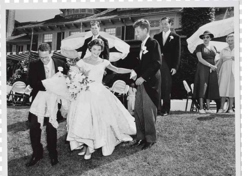 Jfk And Jackie On Their Wedding Day After Taking Party   John F Kennedy Jacqueline Bouvier Wedding  HD Png DownloadTransparent PNG