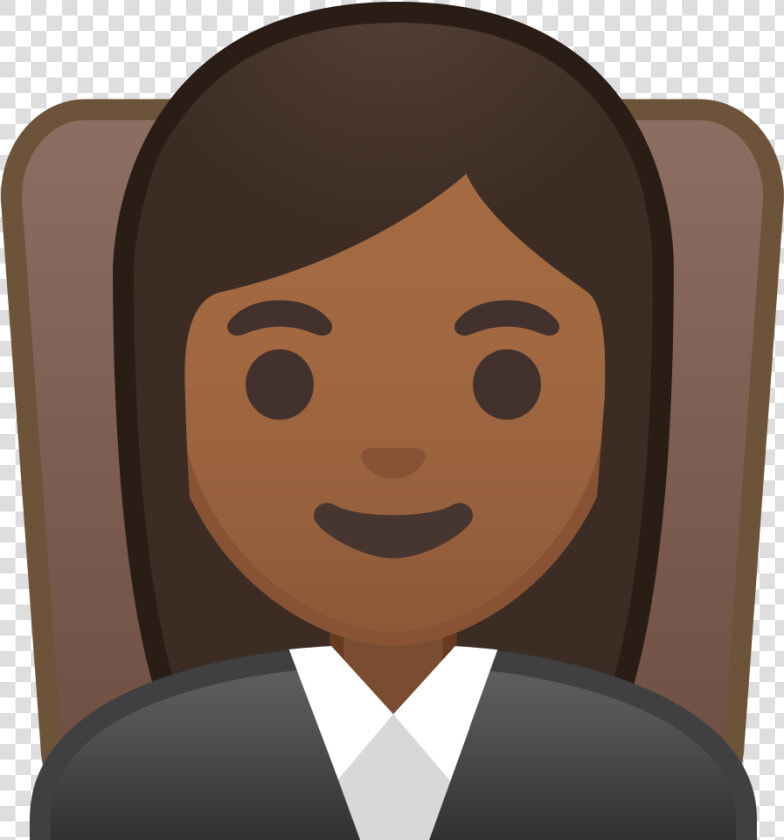 Woman Judge Medium Dark Skin Tone Icon   Cartoon Woman Brown Skin  HD Png DownloadTransparent PNG