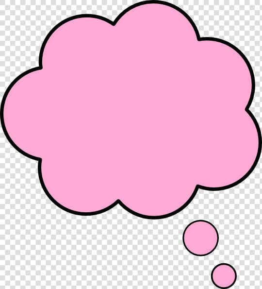 Thought Bubble Pink Clip Art   Pink Thought Bubble Transparent  HD Png DownloadTransparent PNG