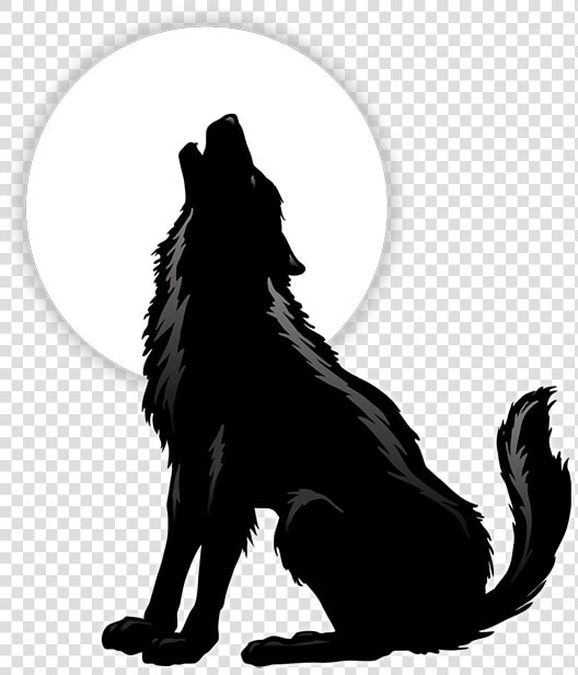 Razed By Wolves   Sitting Howling Wolf Silhouette  HD Png DownloadTransparent PNG