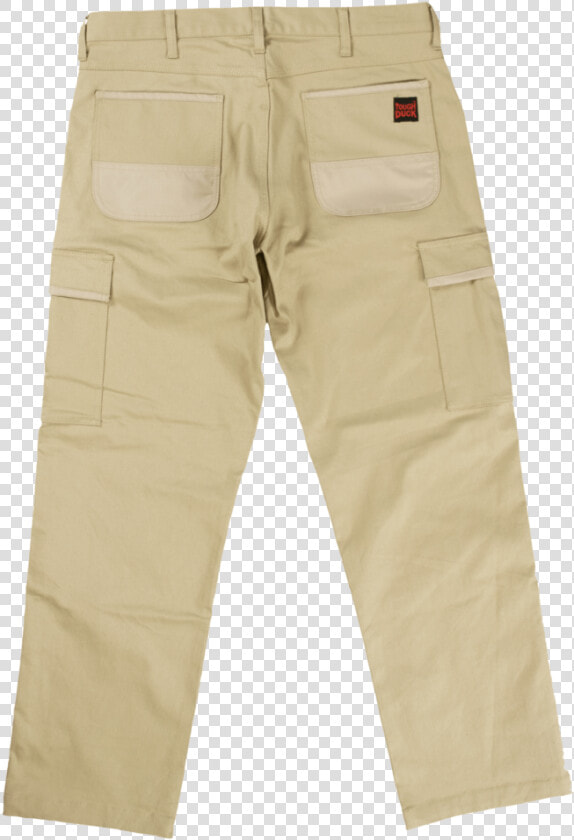 Tough Duck Mens Stretch Twill Cargo Pant Khaki Back   Cargo Pants Men Back  HD Png DownloadTransparent PNG