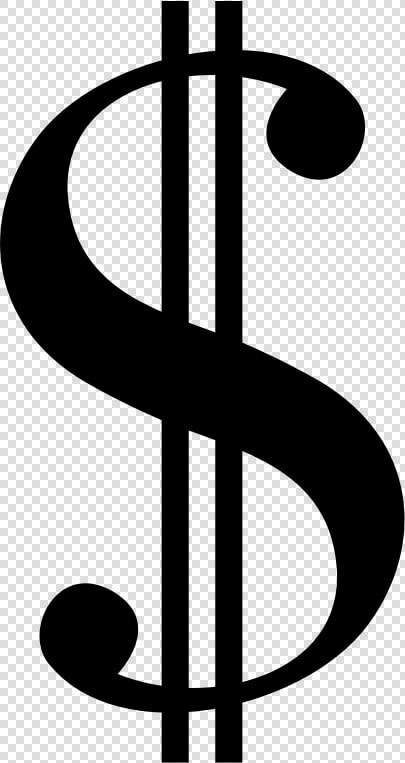 Black Dollar Sign Png   Black Dollar Sign Clipart  Transparent PngTransparent PNG