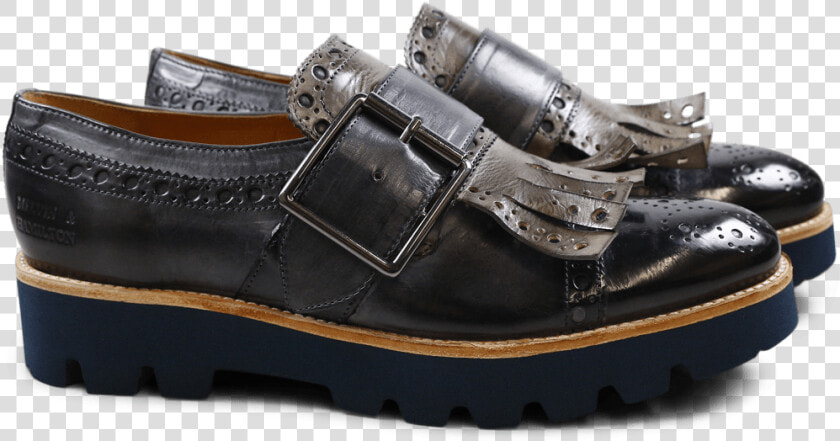 Monks Amelie 52 London Fog Kilty Smoke Buckle Gunmetal   Leather  HD Png DownloadTransparent PNG