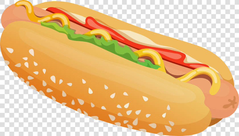 Hot Dog Clipart Fast Food   Transparent Background Hot Dog Clipart  HD Png DownloadTransparent PNG