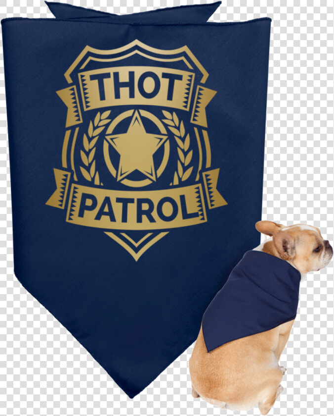 Thot Patrol Gold 3905 Doggie Bandana   Thot Patrol  HD Png DownloadTransparent PNG