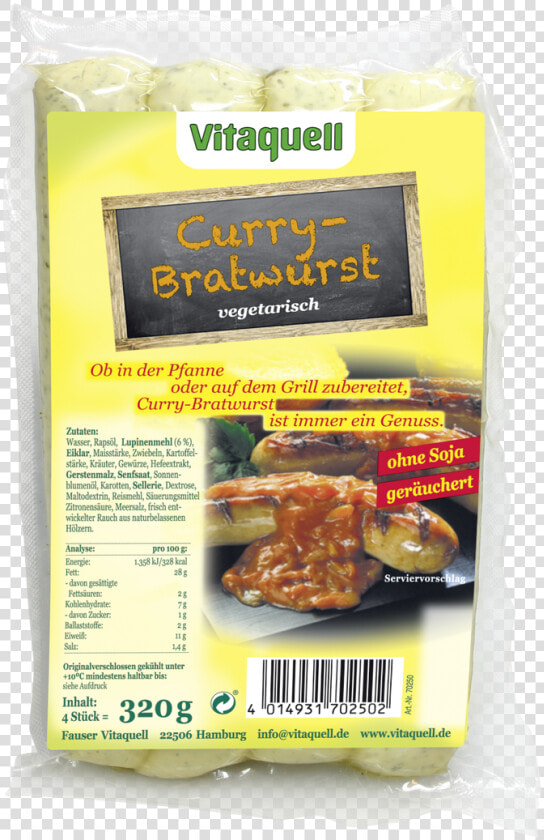 Vitaquell Curry Bratwurst   Curry  HD Png DownloadTransparent PNG