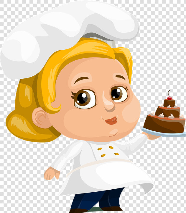 Cocinero  Pastel  Mujer  Dama   Cartoon Woman Pastry Chef  HD Png DownloadTransparent PNG