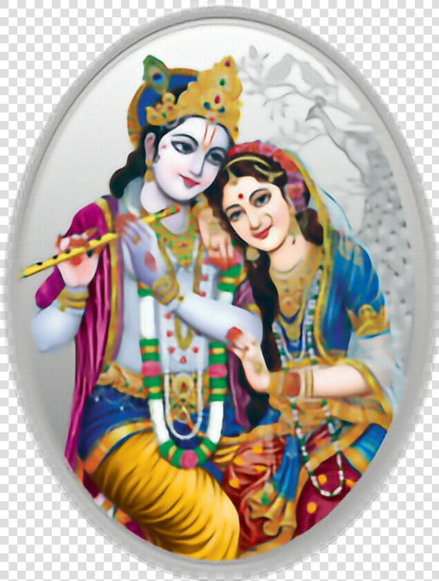  krishna  radhakrishna  harekrishna  radha Govinda   Mmtc Silver Coins  HD Png DownloadTransparent PNG