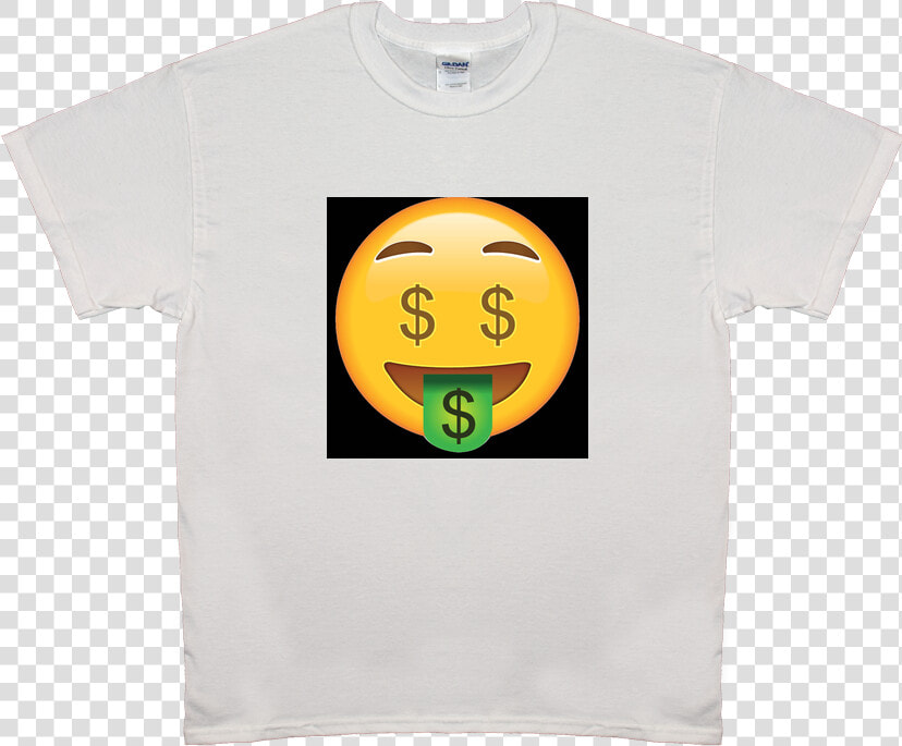 Emoji Money Face Tee Shirt Mens  amp  Womens  HD Png DownloadTransparent PNG