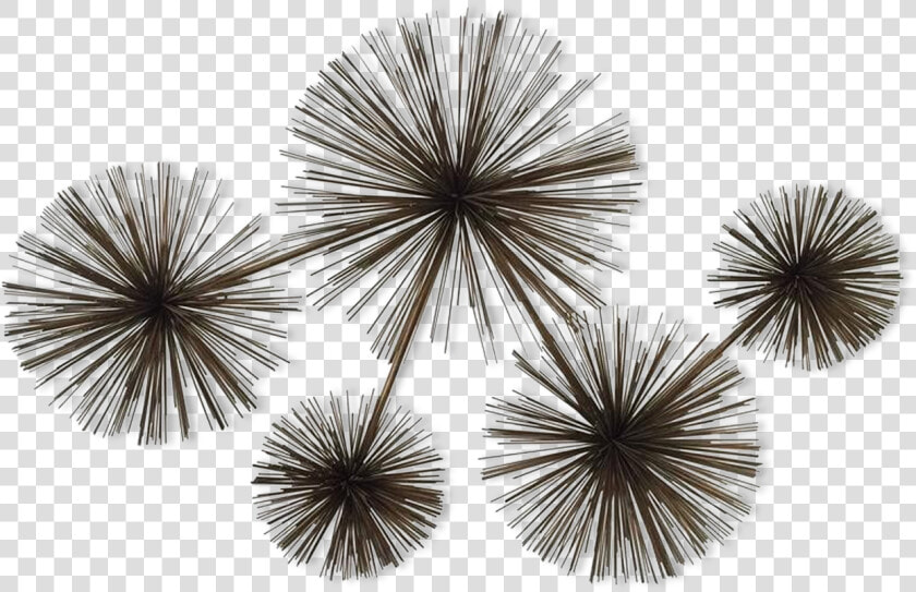 Sculpture Murale Laiton Curtis Jere Pom Pom   Sea Urchin   Fireworks  HD Png DownloadTransparent PNG