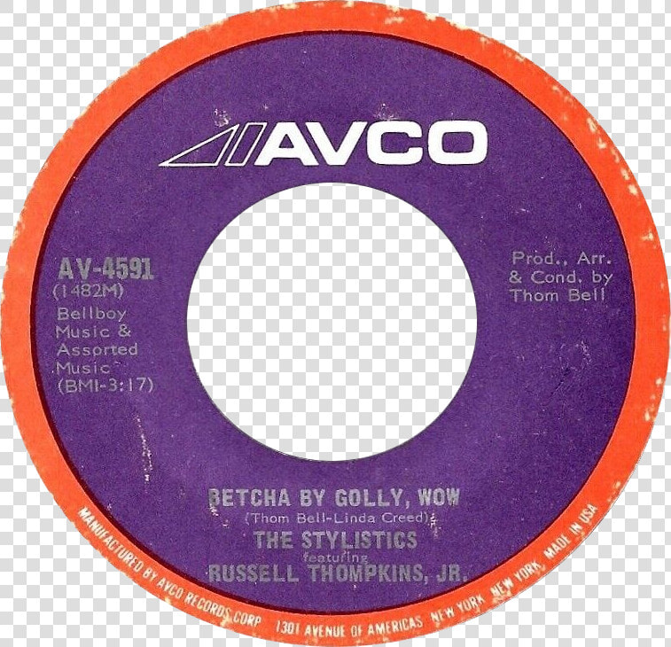 Betcha By Golly Wow By Stylistics Us Vinyl   Circle  HD Png DownloadTransparent PNG